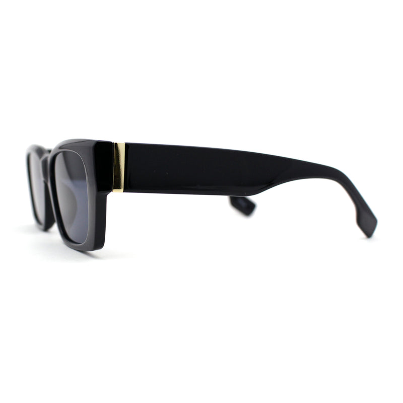 Iconic Retro Square Narrow Rectangle Plastic Womens Sunglasses