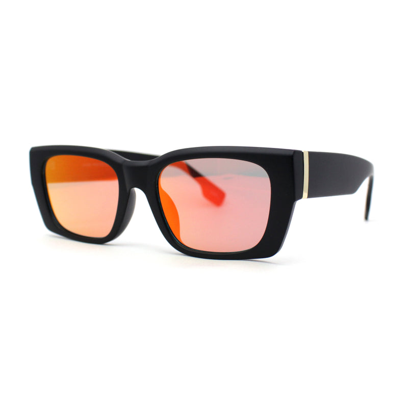 Iconic Retro Square Narrow Rectangle Plastic Womens Sunglasses