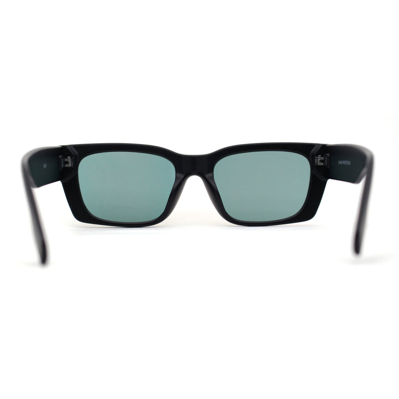 Iconic Retro Square Narrow Rectangle Plastic Womens Sunglasses