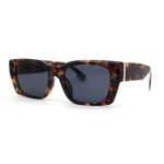 Iconic Retro Square Narrow Rectangle Plastic Womens Sunglasses