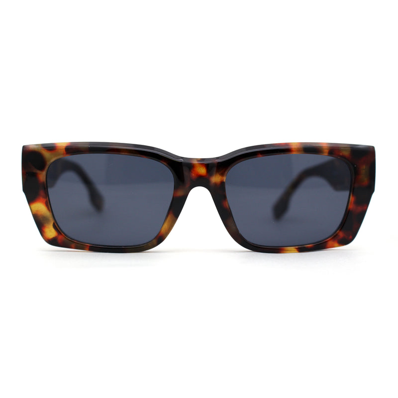 Iconic Retro Square Narrow Rectangle Plastic Womens Sunglasses