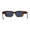 Iconic Retro Square Narrow Rectangle Plastic Womens Sunglasses