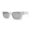 Iconic Retro Square Narrow Rectangle Plastic Womens Sunglasses