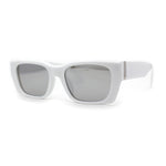 Iconic Retro Square Narrow Rectangle Plastic Womens Sunglasses