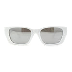 Iconic Retro Square Narrow Rectangle Plastic Womens Sunglasses