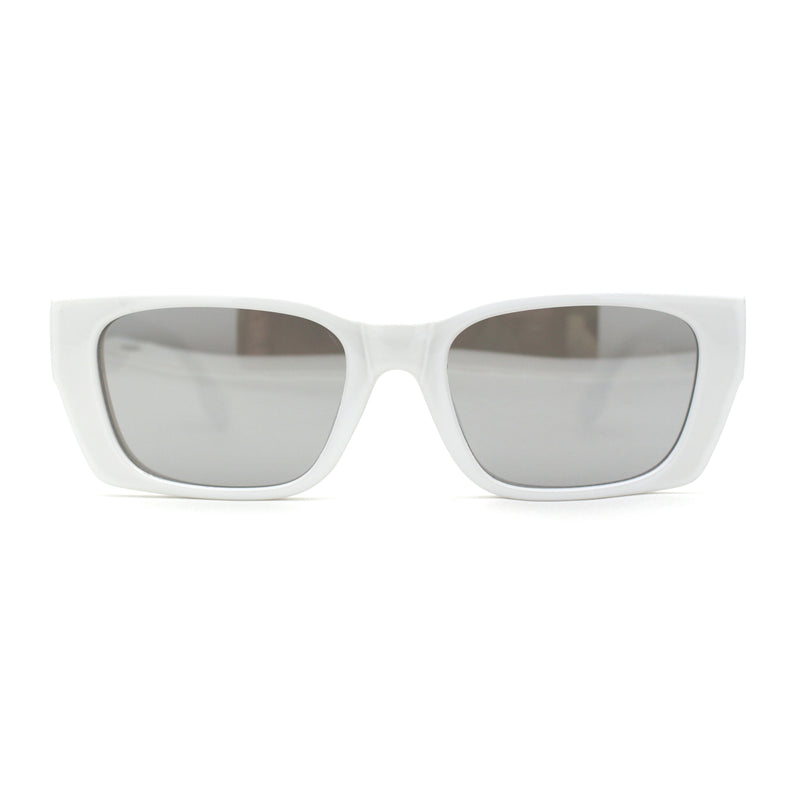 Iconic Retro Square Narrow Rectangle Plastic Womens Sunglasses