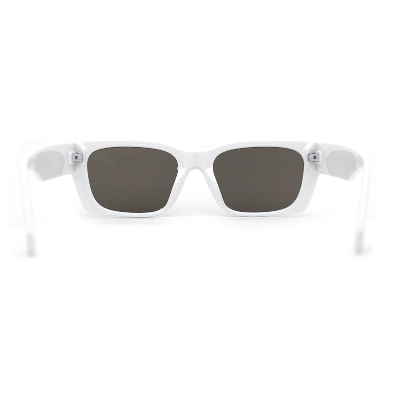 Iconic Retro Square Narrow Rectangle Plastic Womens Sunglasses