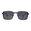 Mens Luxury Classical Narrow Rectangular Metal Rim Pimp Sunglasses