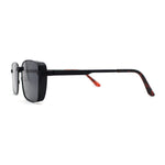 Mens Luxury Classical Narrow Rectangular Metal Rim Pimp Sunglasses