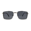 Mens Luxury Classical Narrow Rectangular Metal Rim Pimp Sunglasses