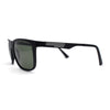 Polarized Mens Flat Top Rectangular Sport Horn Rim Sunglasses