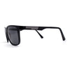 Polarized Mens Flat Top Rectangular Sport Horn Rim Sunglasses