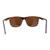 Polarized Mens Flat Top Rectangular Sport Horn Rim Sunglasses