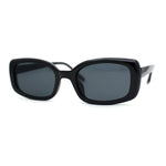 Womens Mod Rectangle Iconic Fashion Plastic Sunglasses