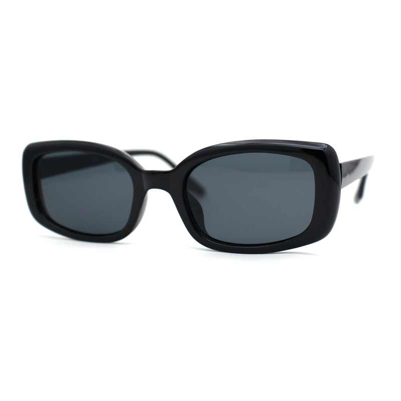 Womens Mod Rectangle Iconic Fashion Plastic Sunglasses