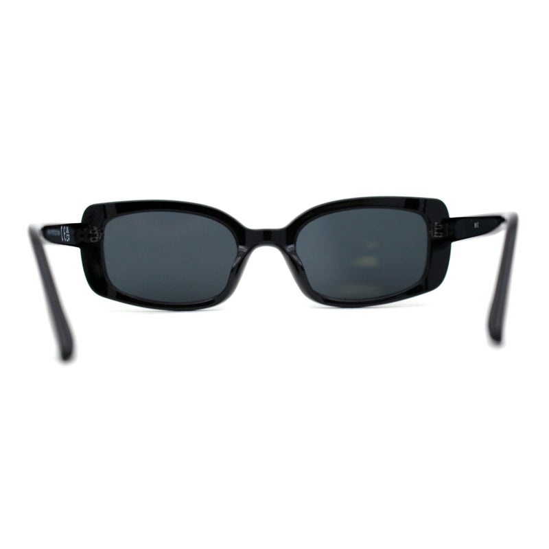 Womens Mod Rectangle Iconic Fashion Plastic Sunglasses