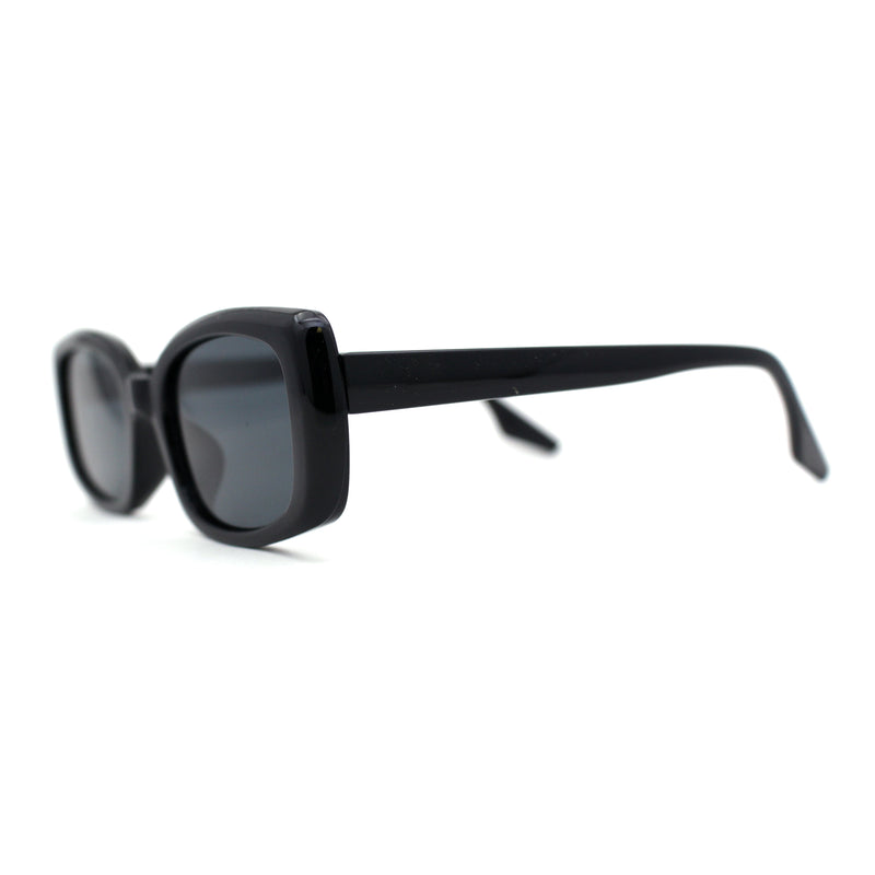 Womens Mod Rectangle Iconic Fashion Plastic Sunglasses