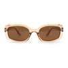 Womens Mod Rectangle Iconic Fashion Plastic Sunglasses