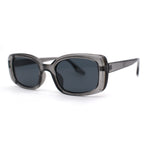 Womens Mod Rectangle Iconic Fashion Plastic Sunglasses