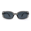 Womens Mod Rectangle Iconic Fashion Plastic Sunglasses