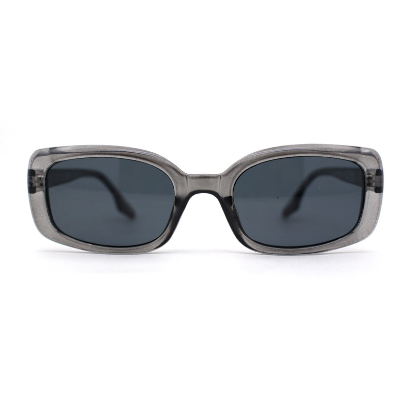 Womens Mod Rectangle Iconic Fashion Plastic Sunglasses