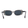 Womens Mod Rectangle Iconic Fashion Plastic Sunglasses