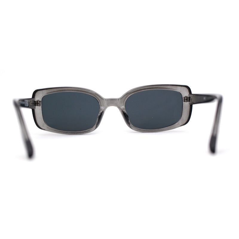 Womens Mod Rectangle Iconic Fashion Plastic Sunglasses