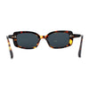 Womens Mod Rectangle Iconic Fashion Plastic Sunglasses