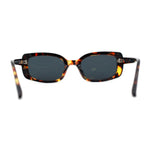 Womens Mod Rectangle Iconic Fashion Plastic Sunglasses