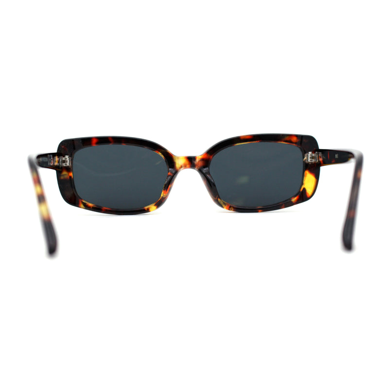 Womens Mod Rectangle Iconic Fashion Plastic Sunglasses