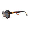 Womens Mod Rectangle Iconic Fashion Plastic Sunglasses