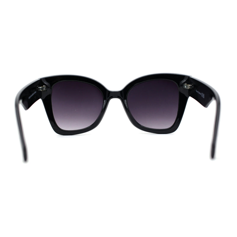 Womens Oversize Butterfly Thick Horn Rim Plastic Sunglasses