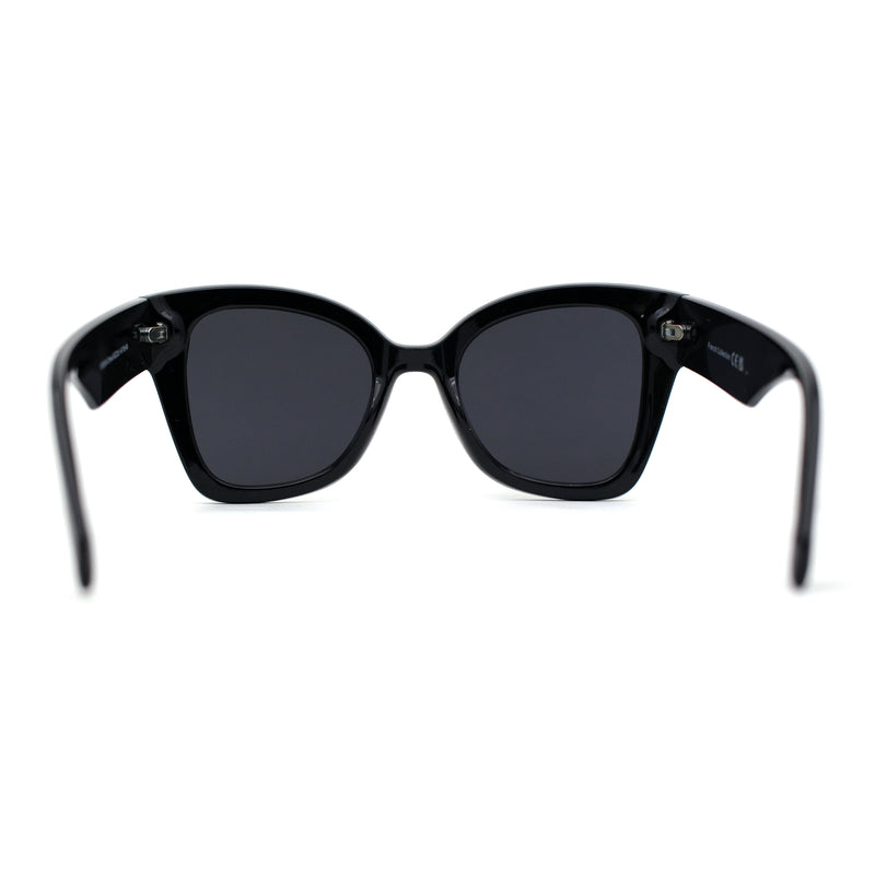 Womens Oversize Butterfly Thick Horn Rim Plastic Sunglasses