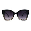 Womens Oversize Butterfly Thick Horn Rim Plastic Sunglasses