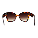 Womens Oversize Butterfly Thick Horn Rim Plastic Sunglasses