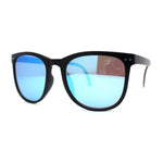 Mens Collapsible Oversize Thin Plastic Hipster Horn Rim Sunglasses