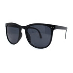 Mens Collapsible Oversize Thin Plastic Hipster Horn Rim Sunglasses