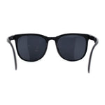 Mens Collapsible Oversize Thin Plastic Hipster Horn Rim Sunglasses