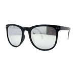 Mens Collapsible Oversize Thin Plastic Hipster Horn Rim Sunglasses