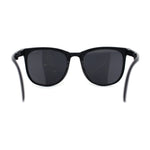 Mens Collapsible Oversize Thin Plastic Hipster Horn Rim Sunglasses