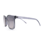 Trendy Inset Lens Horn Rim Rectangular Plastic Sunglasses