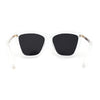 Womens Oversized Cat Eye Chic Metal Arm Plastic Sunglasses