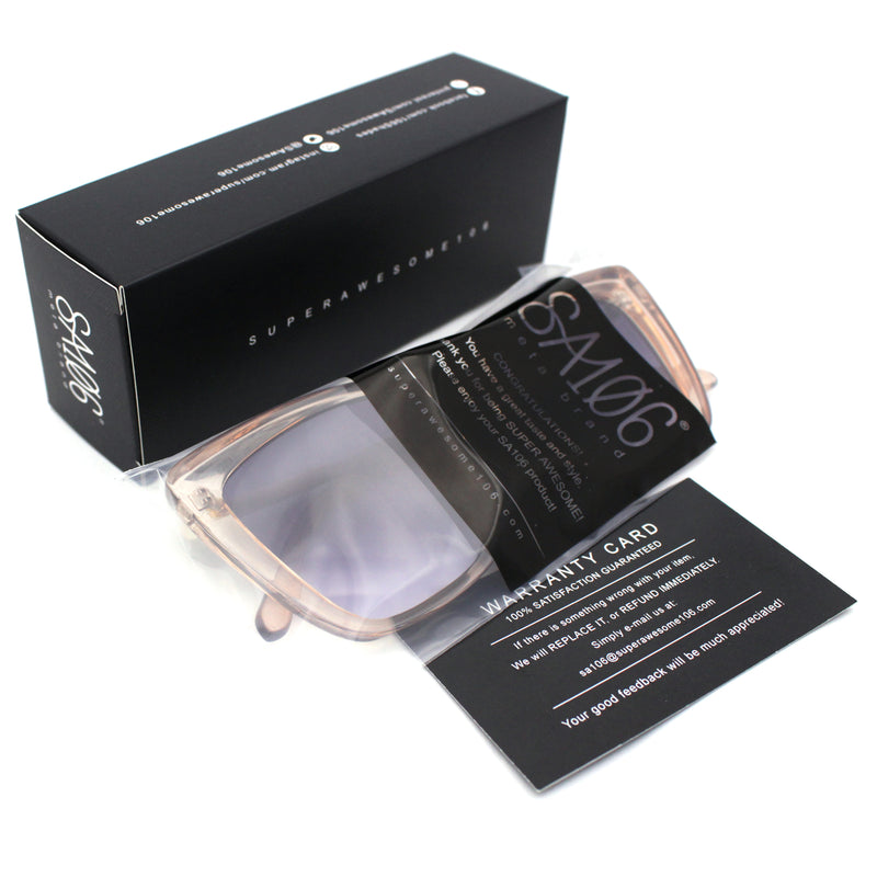 Womens Oversized Cat Eye Chic Metal Arm Plastic Sunglasses