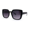 Womens Oversized Squared Cat Eye Metal Bridge Plastic Fashion Sunglasses