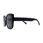 Womens Oversized Squared Cat Eye Metal Bridge Plastic Fashion Sunglasses
