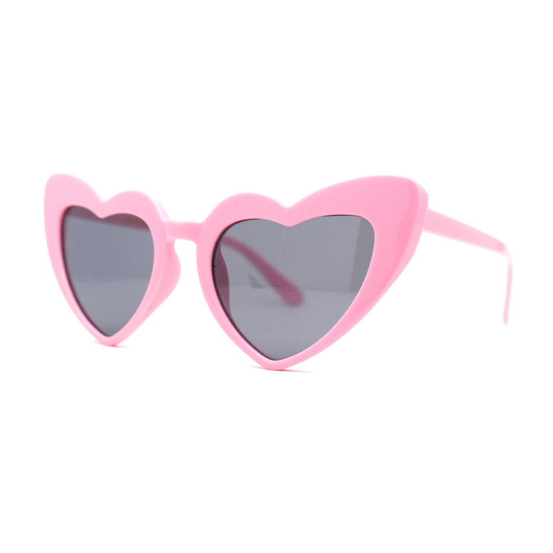 Girls Kids Size Iconic Cat Eye Heart Shape Cutie Sunglasses