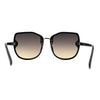 Womens Slick Rimless 90s Fashion Butterfly Plastic Sunglasses