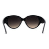 Womens Oversized Mod Oval Thick Temple Plastic Chic Sunglasses