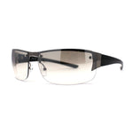 Mens Rimless Wrap Narrow Rectangle 90s Metal Rim Designer OG Sunglasses