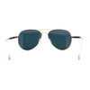 Color Mirror Anti-glare Polarized Classic Iconic Officer Metal Rim Sunglasses